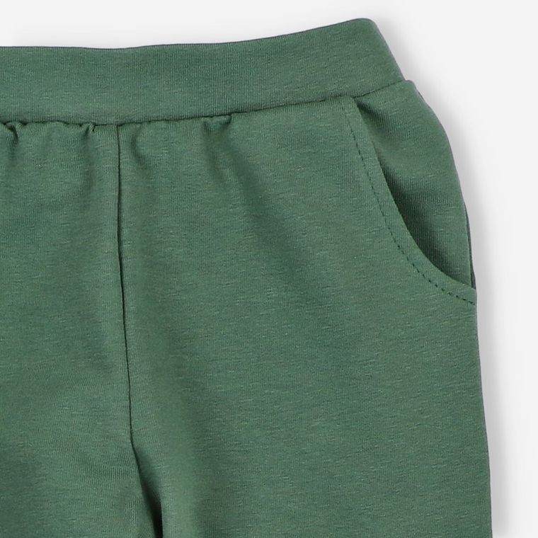 Spodnie dresowe chłopięce, khaki, By o Baby