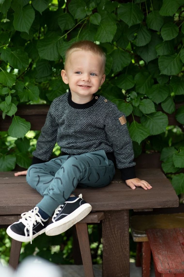 Spodnie dresowe chłopięce, khaki, Pinokio