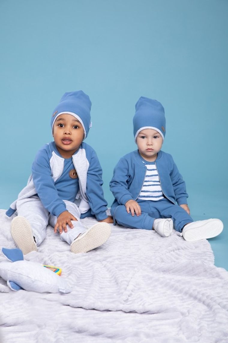 Spodnie dresowe chłopięce, niebieskie, Nicol