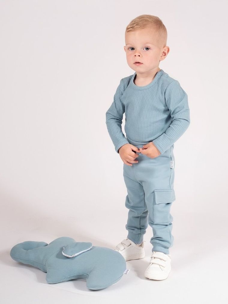 Spodnie dresowe chłopięce, niebieskie, Nicol