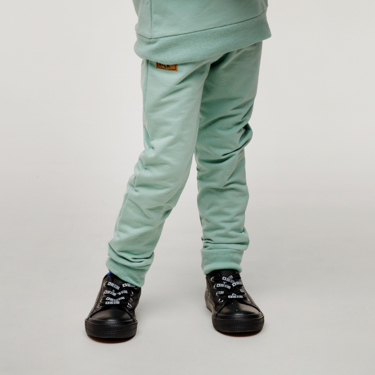 Spodnie dresowe chłopięce, zielone, Pinokio