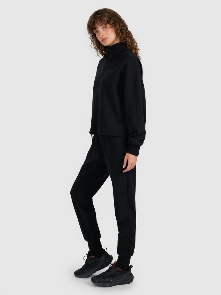 Spodnie dresowe damskie, czarne, 4F