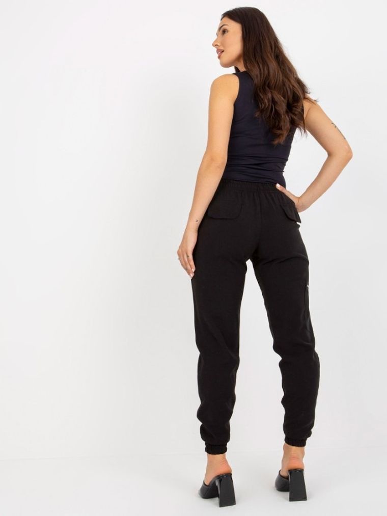 Spodnie dresowe damskie, czarne, Zuluna