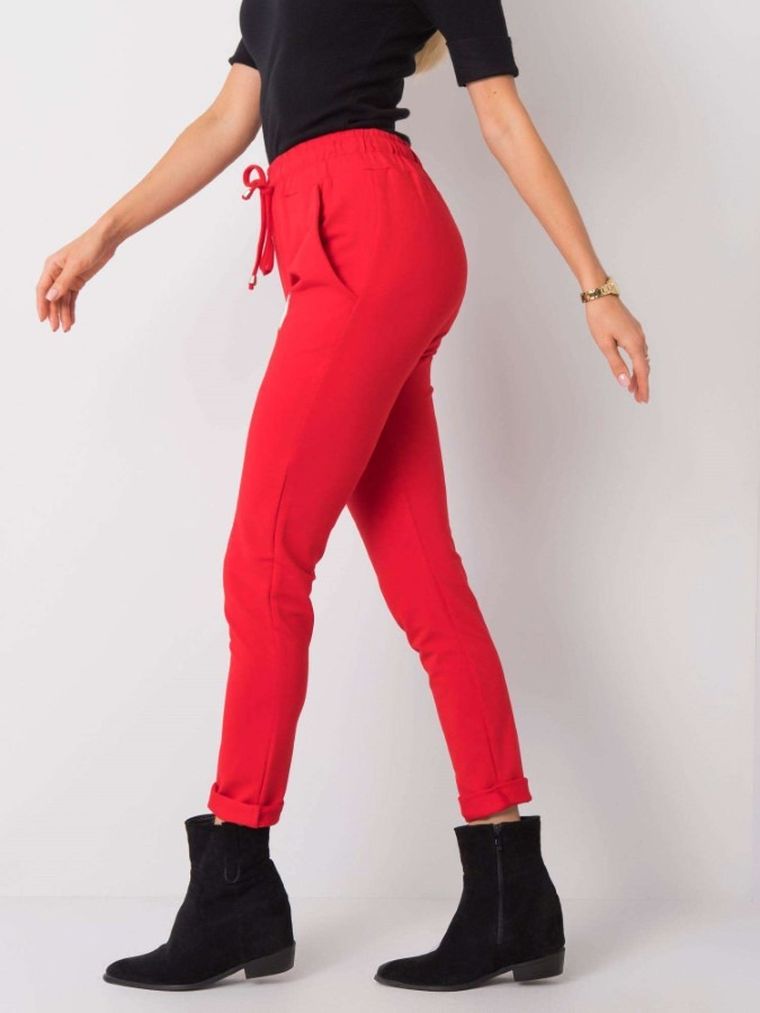 Spodnie dresowe damskie, czerwone, Relevance