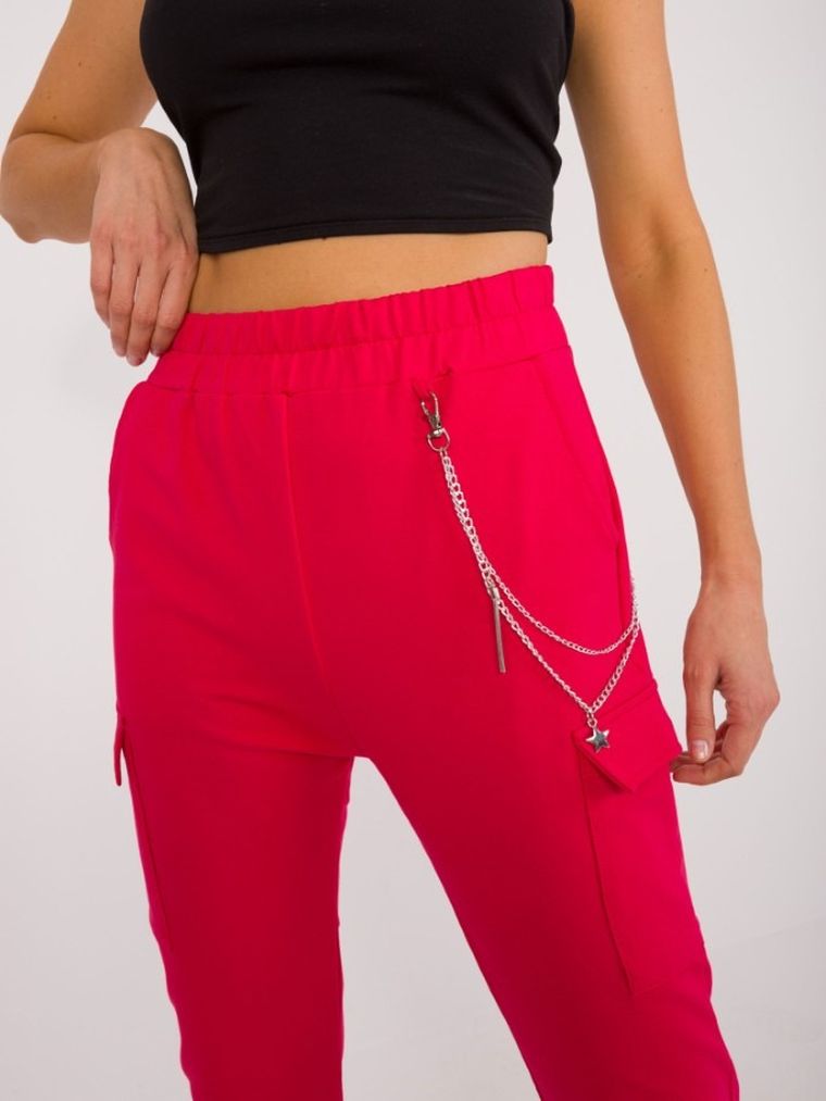 Spodnie dresowe damskie, czerwone, Relevance
