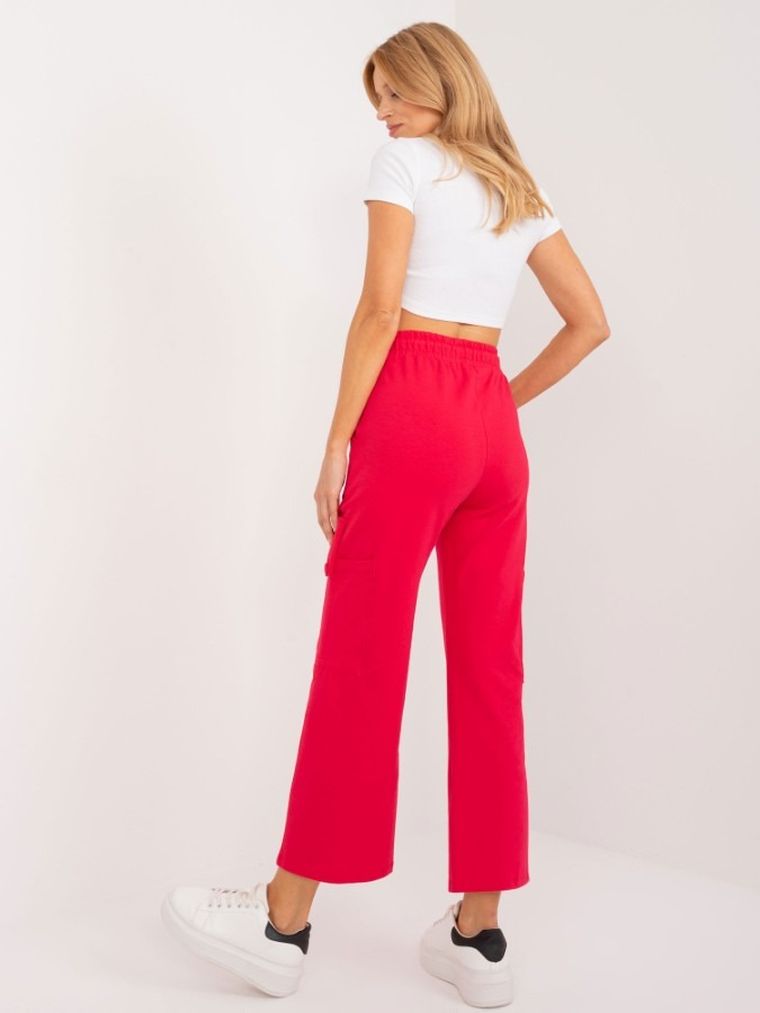 Spodnie dresowe damskie, czerwone, Relevance