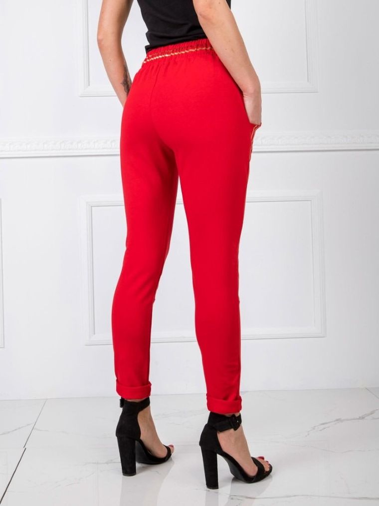 Spodnie dresowe damskie, czerwone, Relevance