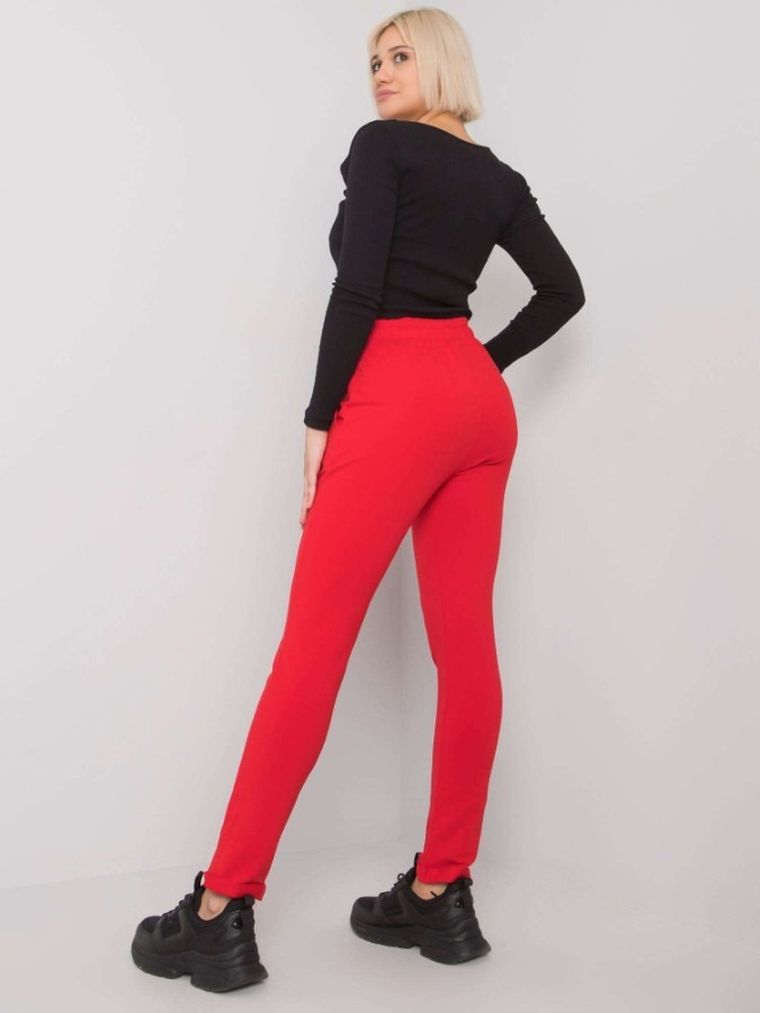 Spodnie dresowe damskie, czerwone, Relevance