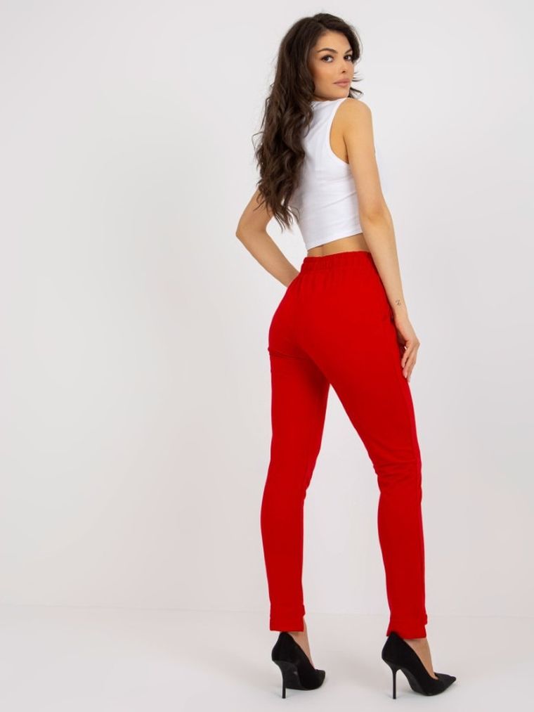 Spodnie dresowe damskie, czerwone, Relevance