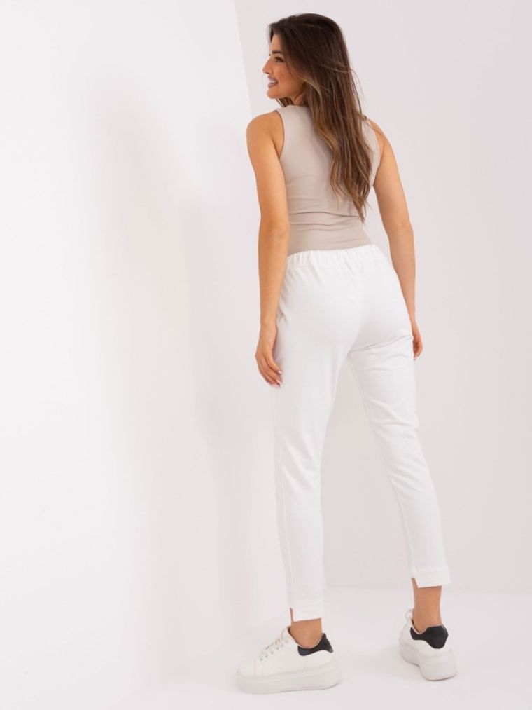 Spodnie dresowe damskie, ecru, Relevance