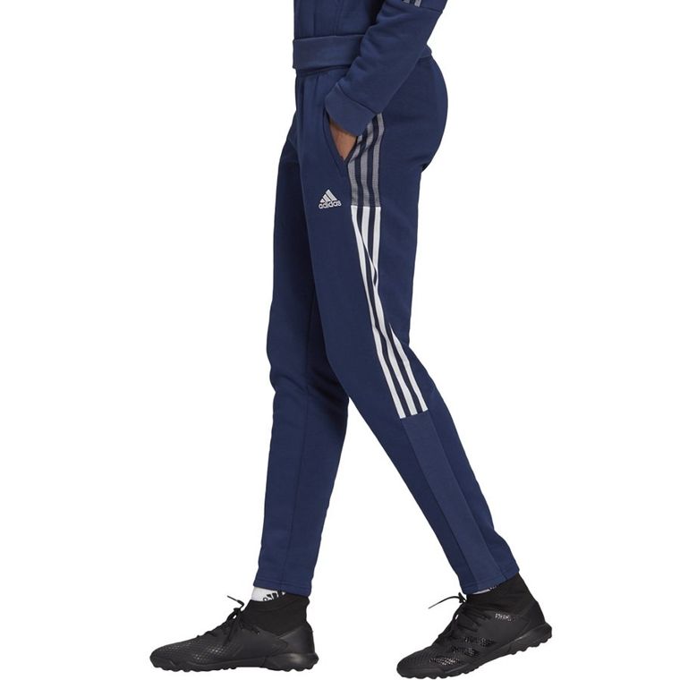 Spodnie dresowe damskie, granatowe, Adidas Tiro 21 Sweat Pant