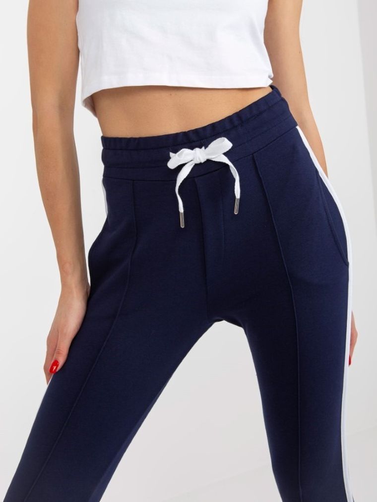 Spodnie dresowe damskie, granatowe, Rue Paris