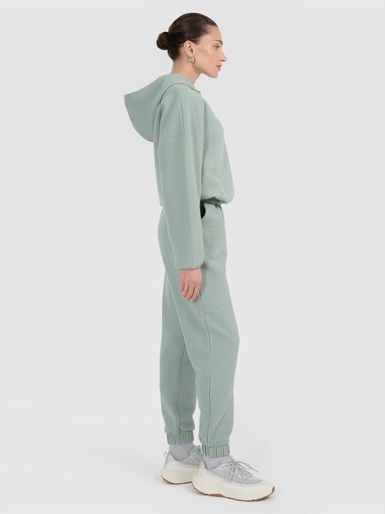 Spodnie dresowe damskie, miętowe, 4F