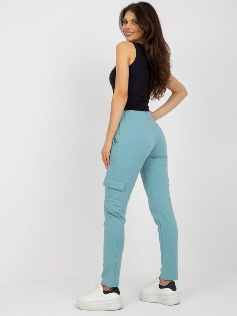 Spodnie dresowe damskie, miętowe, Relevance