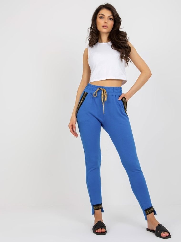 Spodnie dresowe damskie, niebieskie, Relevance