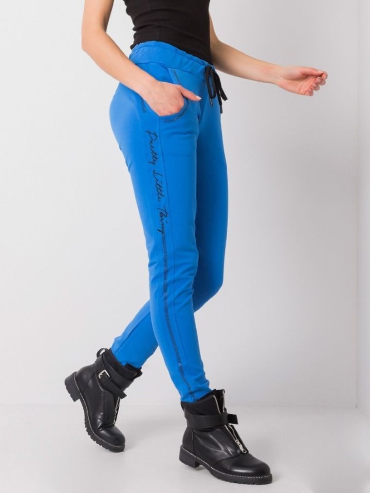 Spodnie dresowe damskie, niebieskie, Relevance