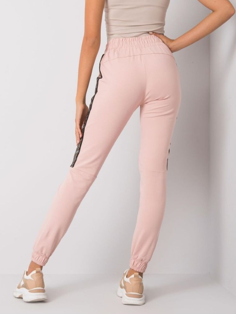 Spodnie dresowe damskie, różowe, Relevance