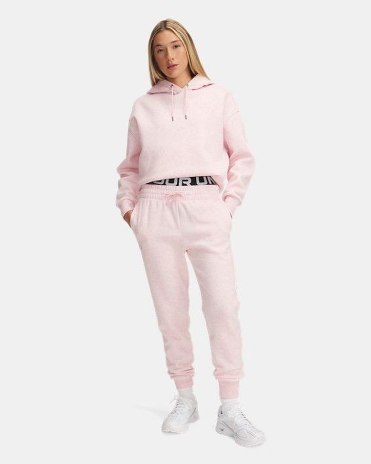 Spodnie dresowe damskie, różowe, Under Armour