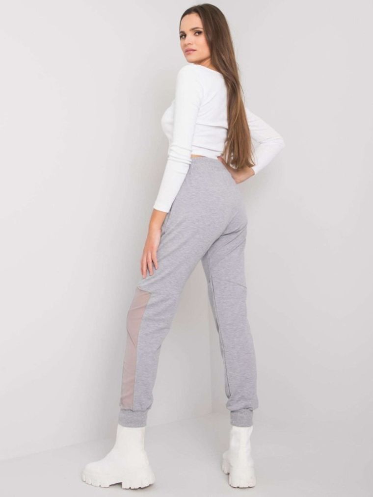 Spodnie dresowe damskie, szare, Relevance