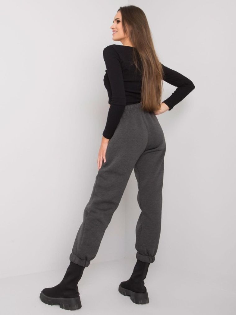 Spodnie dresowe damskie, szare, Relevance