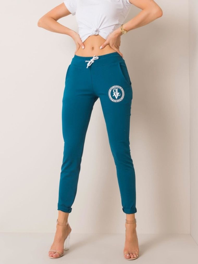 Spodnie dresowe damskie, zielone, Relevance