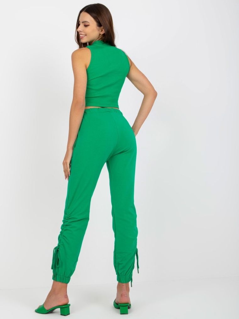 Spodnie dresowe damskie, zielone, Relevance