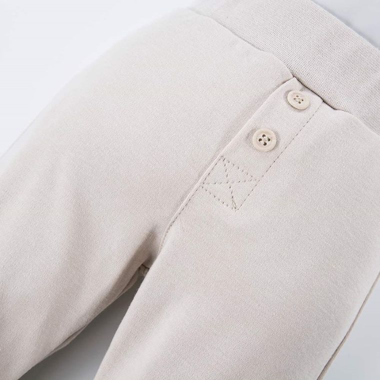 Spodnie dresowe dziecięce, beżowe, Eevi