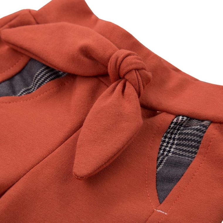 Spodnie dresowe dziewczęce, pomarańczowe, Eevi