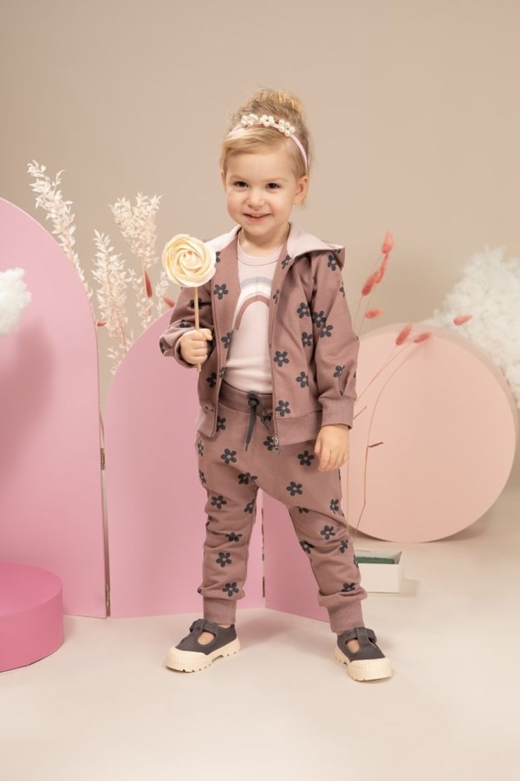 Spodnie dresowe dziewczęce, różowe, Pinokio