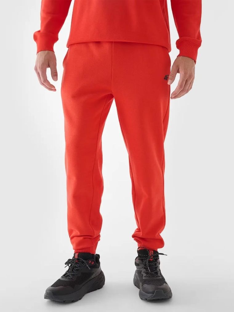 Spodnie dresowe męskie, pomarańczowe, 4F