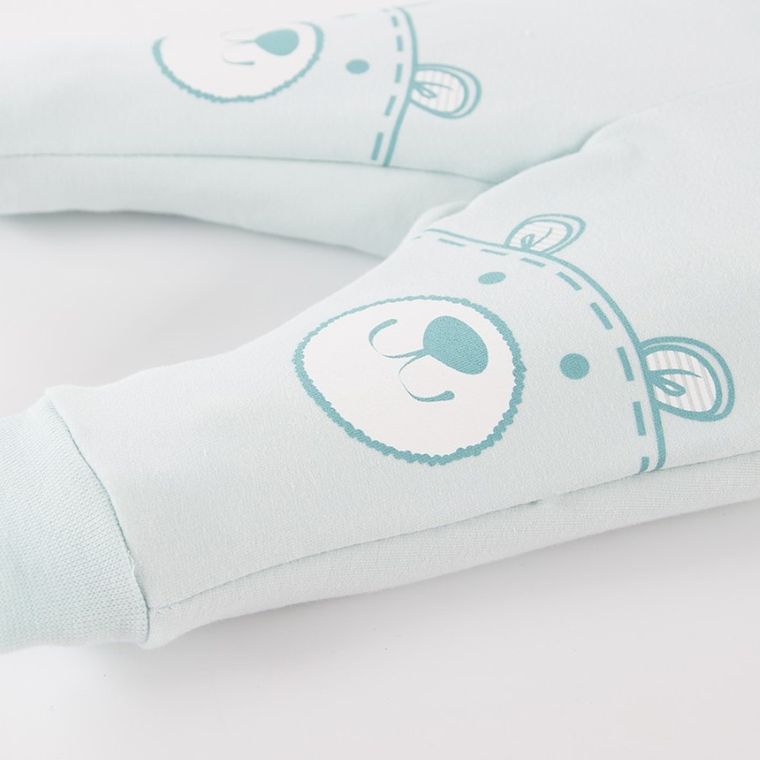 Spodnie dresowe niemowlęce, miętowe, Big Bear, Eevi