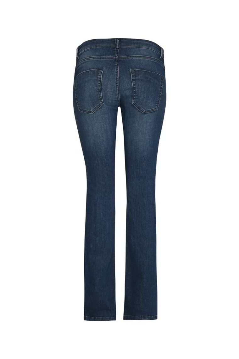 Spodnie jeansowe damskie, ciążowe, bootcut, ciemnoniebieskie, Bellybutton