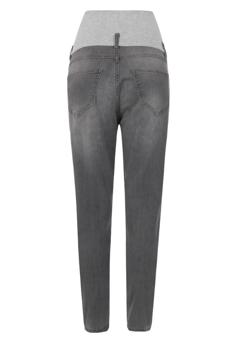 Spodnie jeansowe damskie, ciążowe, skinny, szare, Bellybutton