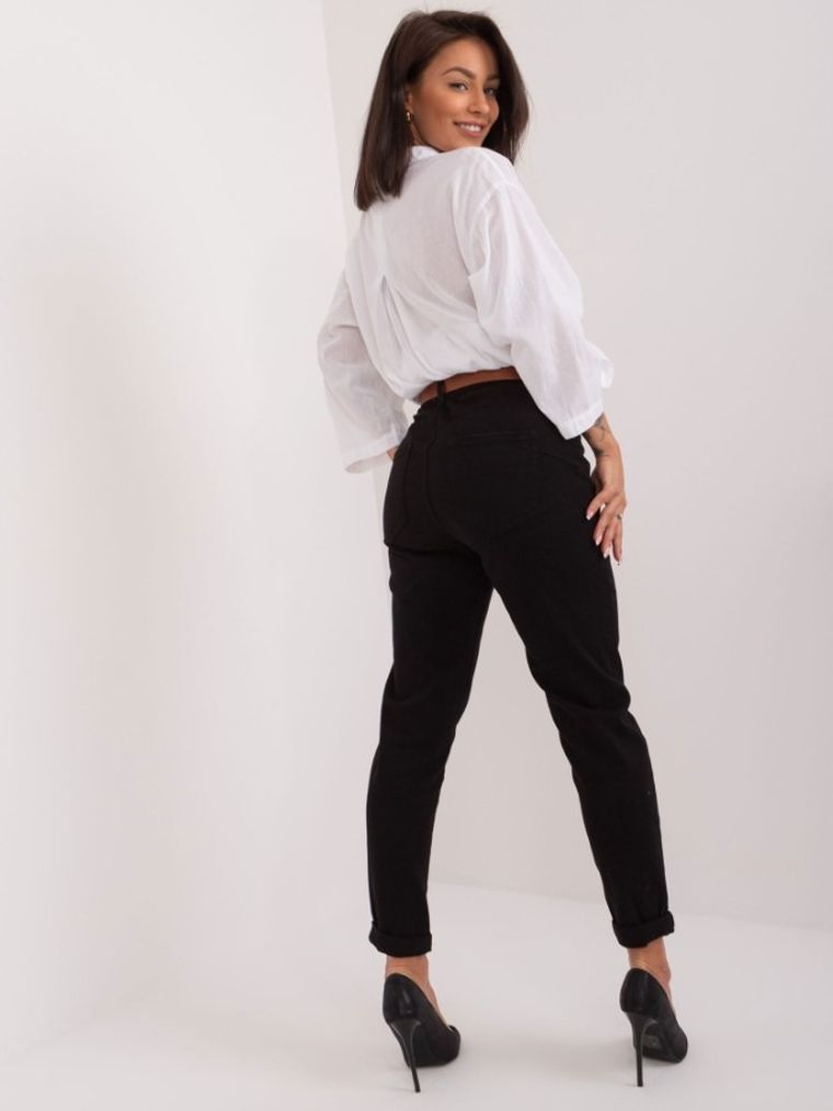 Spodnie jeansowe damskie, czarne, Redseventy