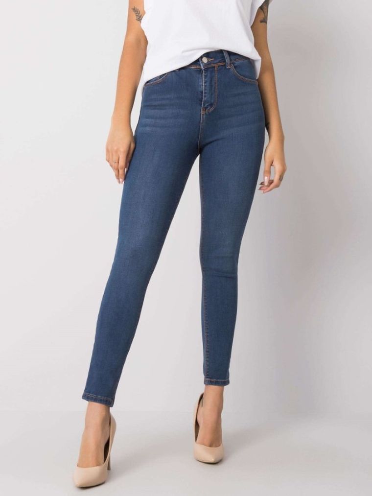 Spodnie jeansowe damskie, denim, Rue Paris