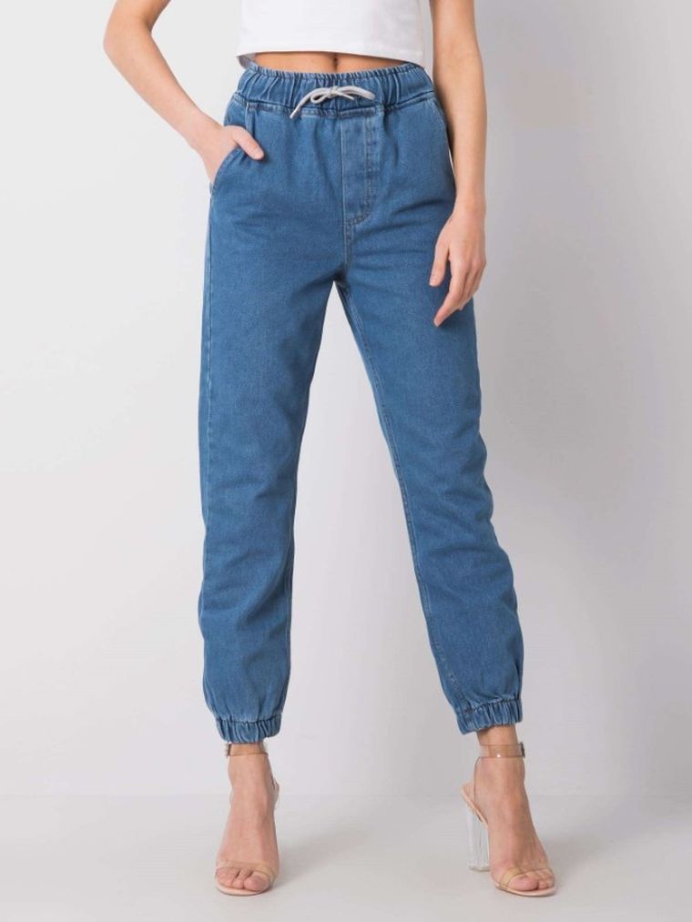 Spodnie jeansowe damskie, denim, Rue Paris