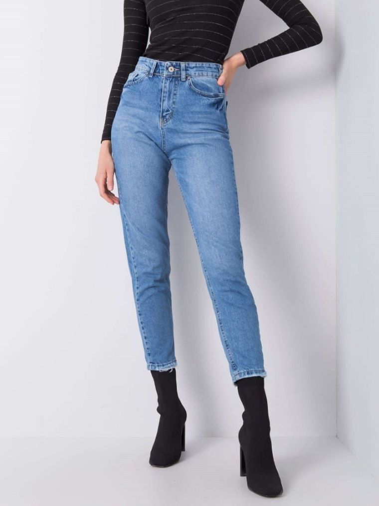 Spodnie jeansowe damskie, denim, Rue Paris