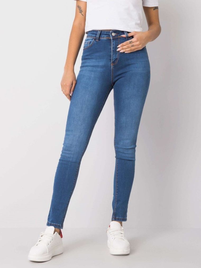 Spodnie jeansowe damskie, denim, Rue Paris