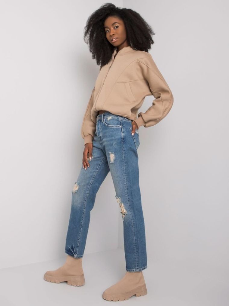 Spodnie jeansowe damskie, denim, Rue Paris