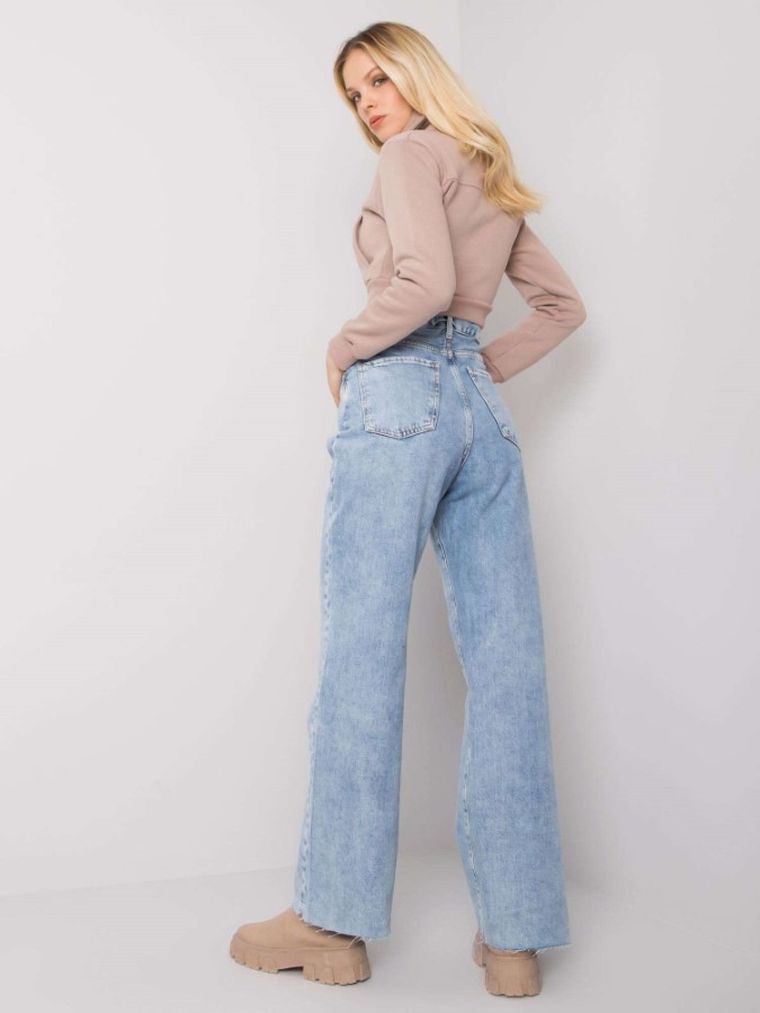 Spodnie jeansowe damskie, denim, Rue Paris