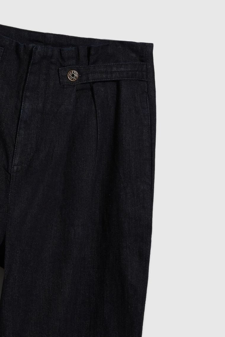 Spodnie jeansowe damskie, granatowe, Moodo