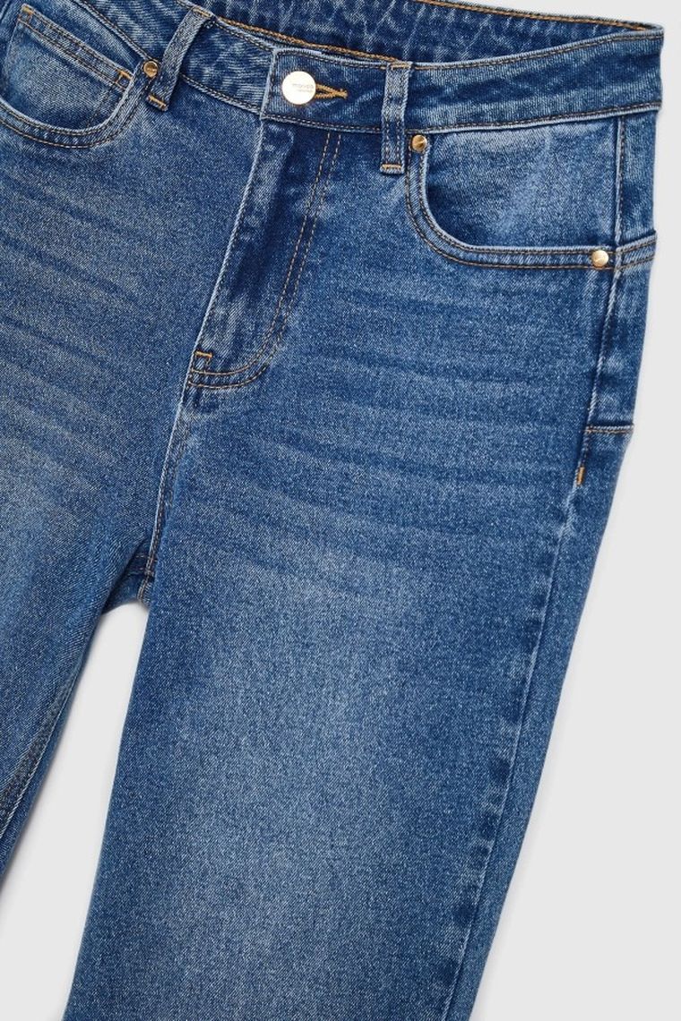 Spodnie jeansowe damskie, niebieskie, Moodo