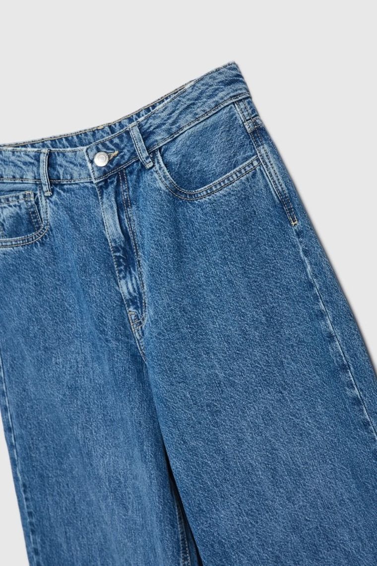 Spodnie jeansowe damskie, niebieskie, Moodo