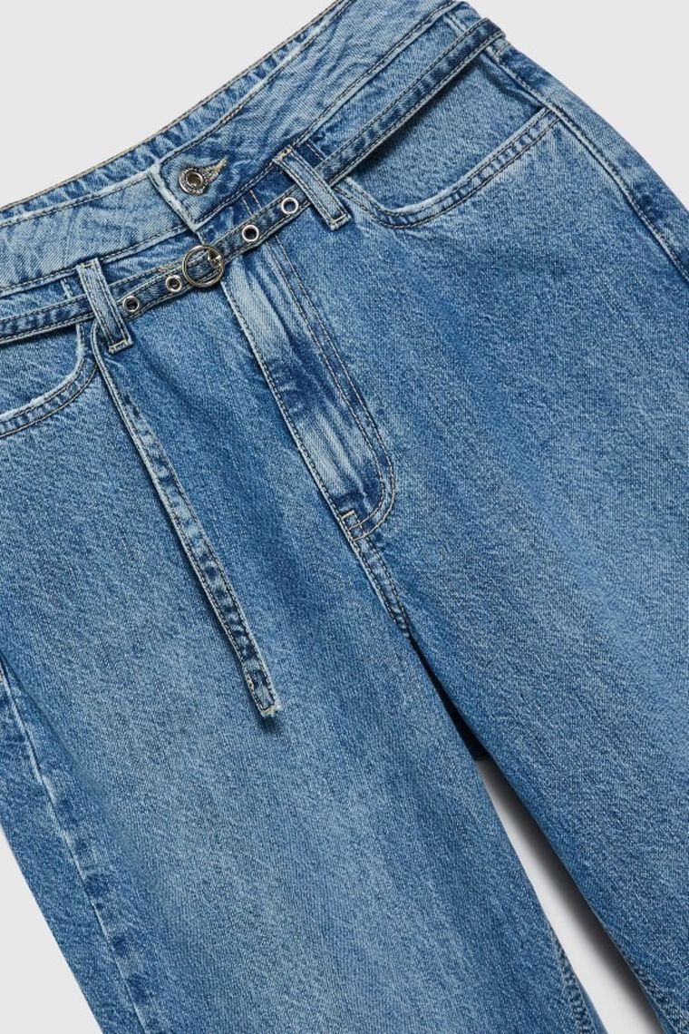 Spodnie jeansowe damskie, niebieskie, Moodo