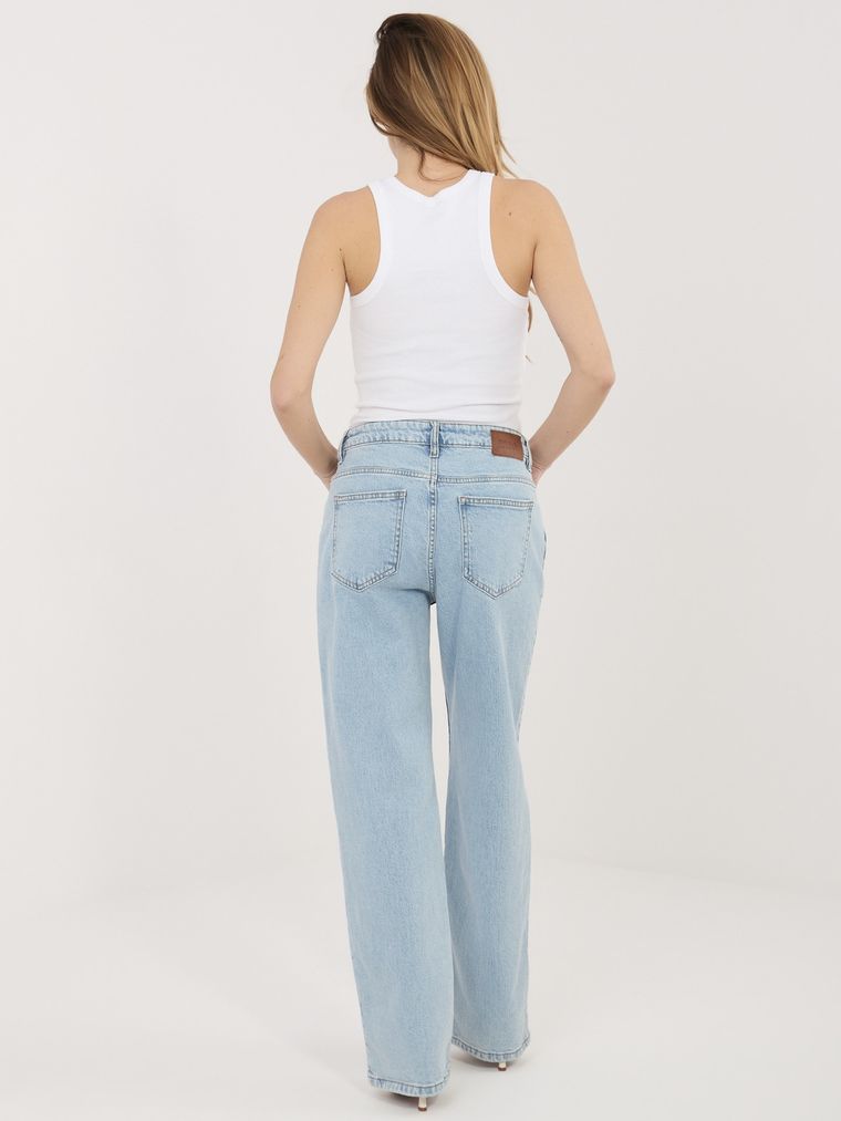 Spodnie jeansowe damskie, niebieskie, Sublevel