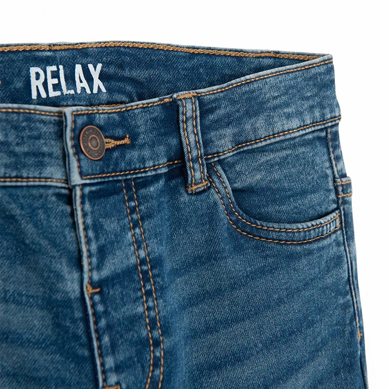 Spodnie jeansowe z regulacją o kroju relax Cool Club
