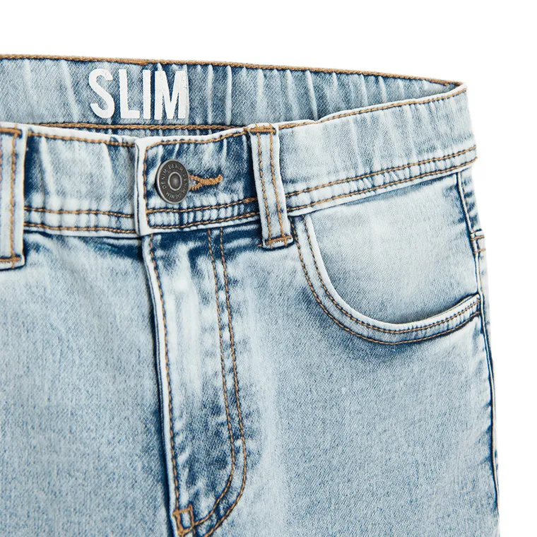 Spodnie jeansowe z regulacją o kroju slim Cool Club