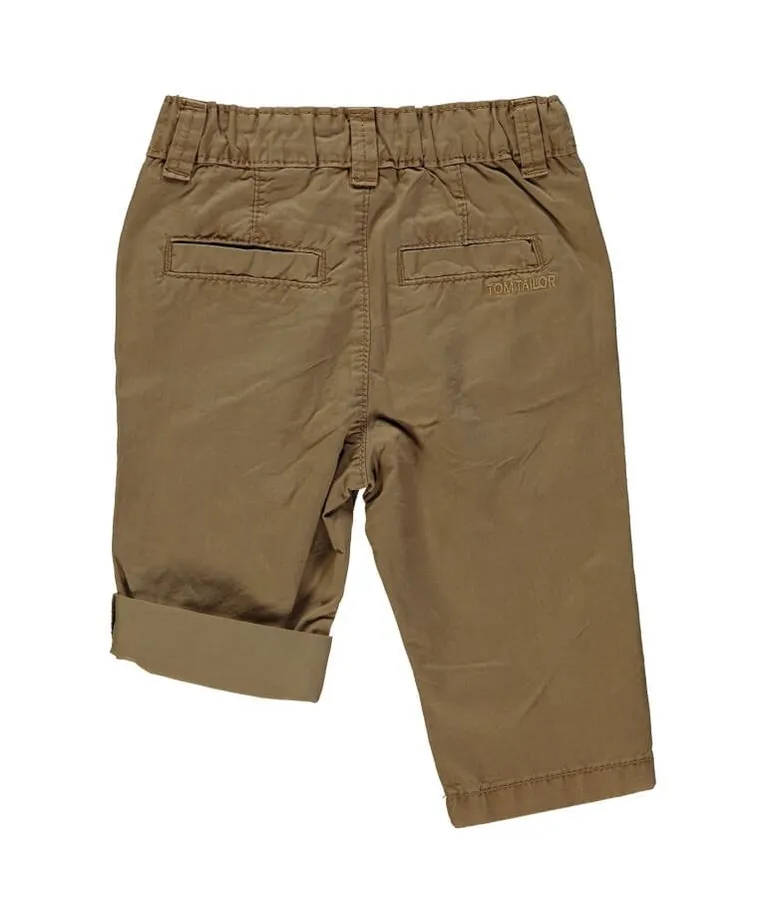 Spodnie materiałowe chłopięce, brązowe, Tom Tailor
