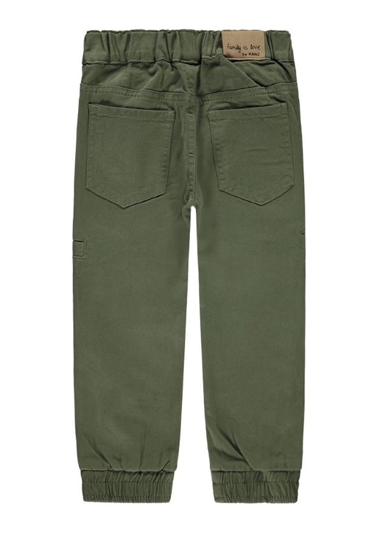 Spodnie materiałowe chłopięce, khaki, Kanz