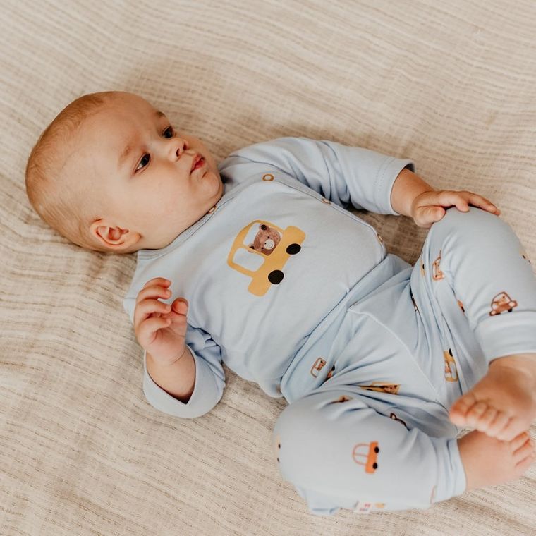 Spodnie materiałowe chłopięce, niebieskie, Eevi